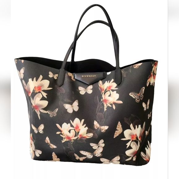 Givenchy Large Arigona Shopper/Tote Bag Magnolias & Moths - Picture 2 of 16